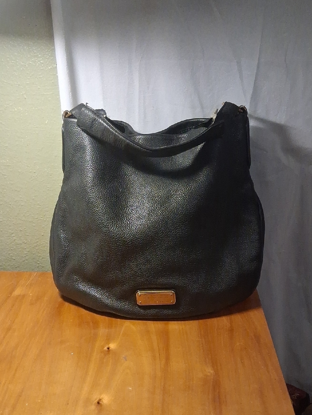 Marc By Marc Jacobs Black Leather Hobo Shoulder Bag